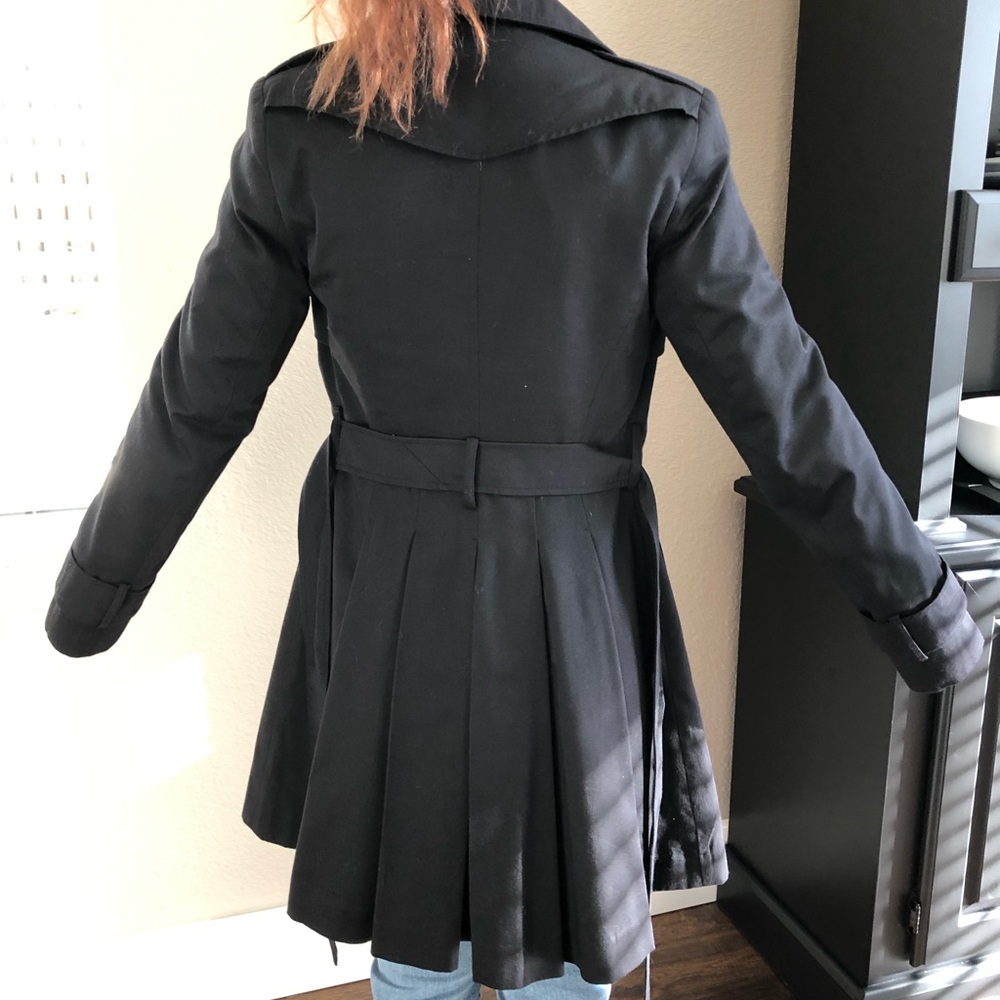 black trench coat
